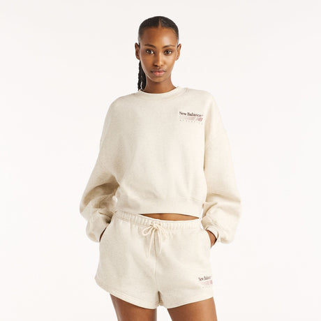 New Balance Women's Trackside Fleece Crew-1