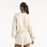 New Balance Women's Trackside Fleece Crew-2