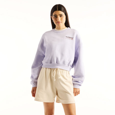 New Balance Women's Trackside Fleece Crew-1