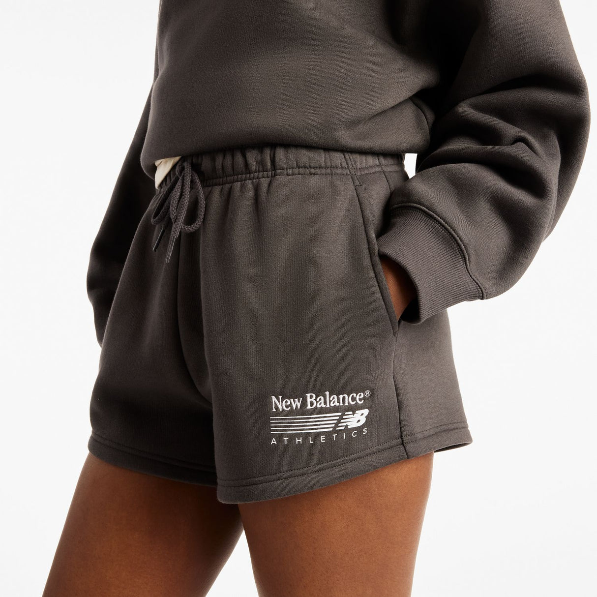 New Balance Women's Trackside Fleece Shorts-3