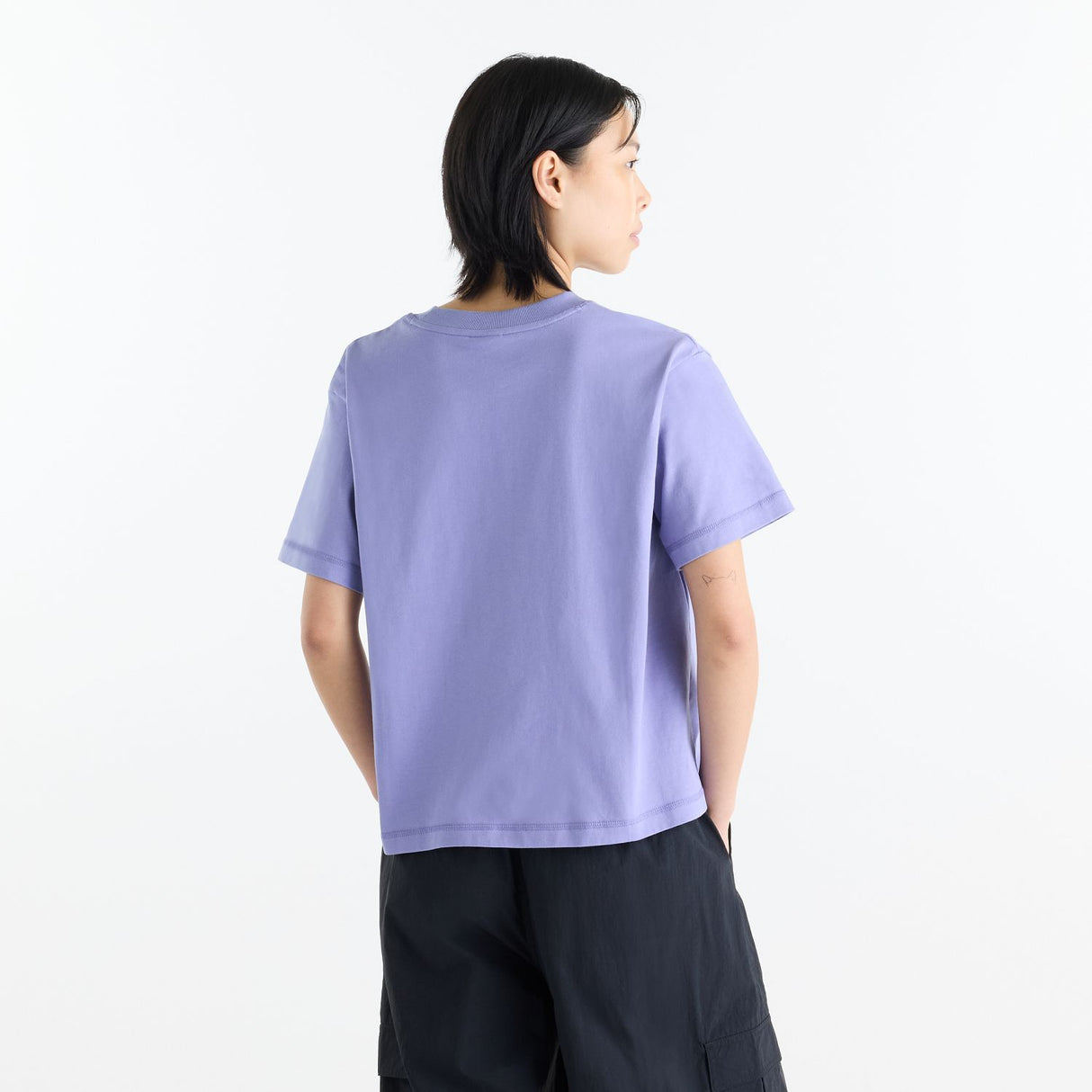 New Balance Women's Athletics Premium Logo Hip Length Relaxed T-Shirt-2