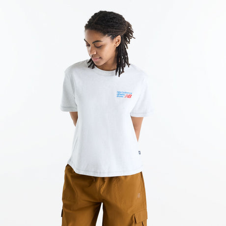 New Balance Women's Athletics Premium Logo Hip Length Relaxed T-Shirt-1
