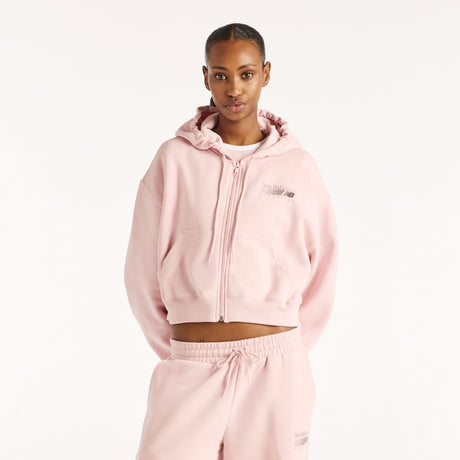 New Balance Women's Trackside Fleece Full Zip-1