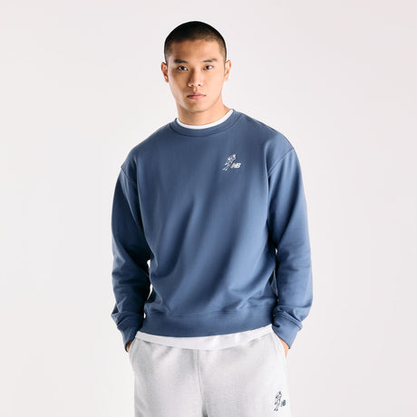 New Balance Men's Shohei Logo French Terry Crewneck-1