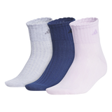 adidas Women's Sport Fashion 3-Pack Quarter Sock Unisex Accessories Socks