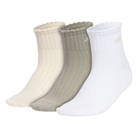 adidas Women's Sport Fashion 3-Pack Quarter Sock Unisex Accessories Socks