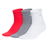 adidas Women's Sport Fashion 3-Pack Quarter Sock Unisex Accessories Socks