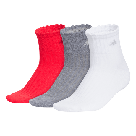 adidas Women's Sport Fashion 3-Pack Quarter Sock Unisex Accessories Socks
