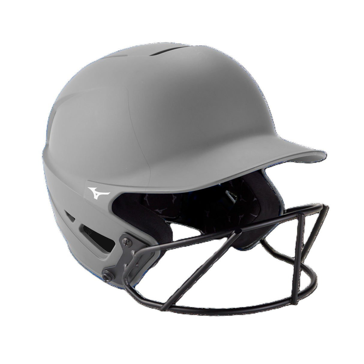 Mizuno Adult F6 Solid Softball Batting Helmet with Attached Facemask