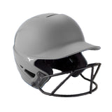 Mizuno Adult F6 Solid Softball Batting Helmet with Attached Facemask