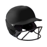 Mizuno Adult F6 Solid Softball Batting Helmet with Attached Facemask