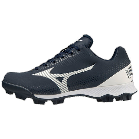Mizuno Youth Wave Lightrevo Low Molded Rubber Baseball Cleats-1