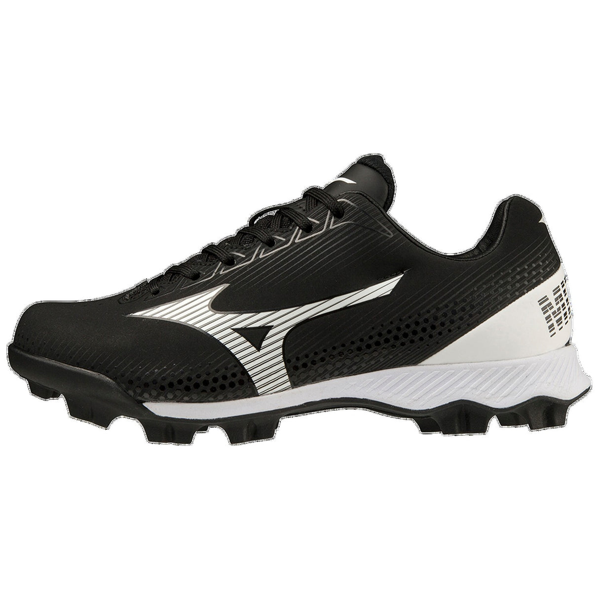 Mizuno Youth Wave Lightrevo Low Molded Rubber Baseball Cleats-1
