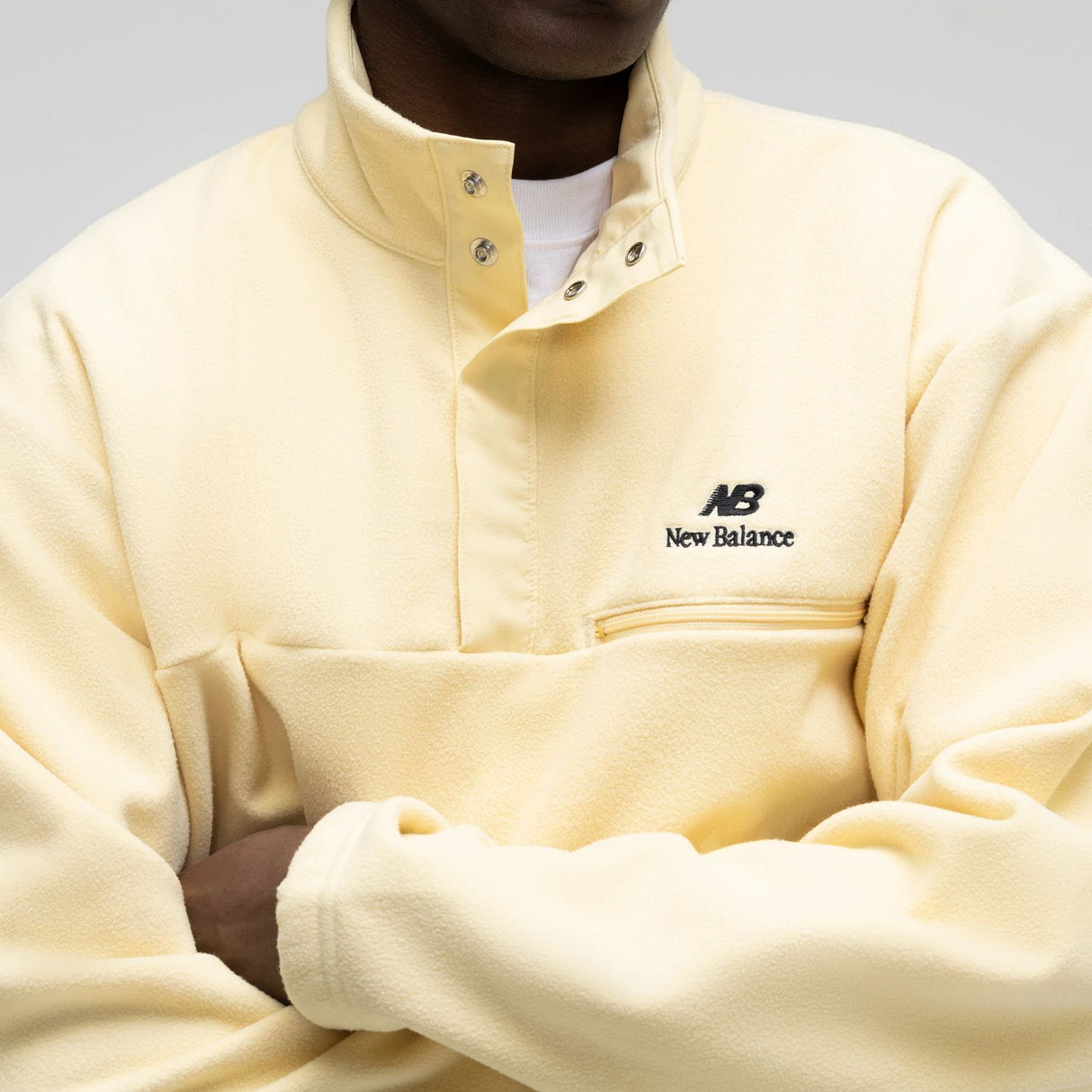 New Balance Men's Made in USA Snap Fleece Top-4