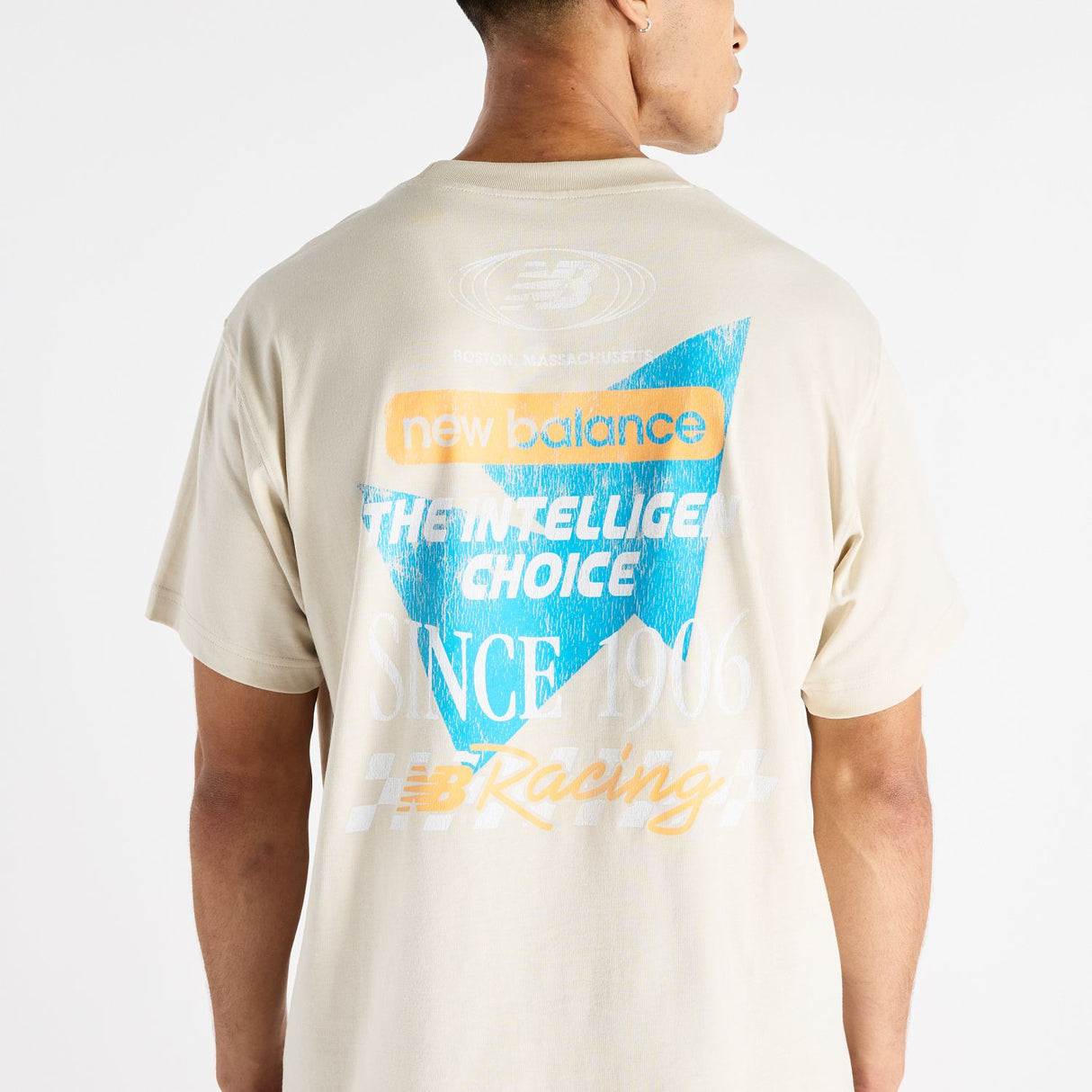 New Balance Men's Racing Stripes Intelligent Choice T-Shirt-3