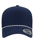 YP Classics Five-Panel Perforated Rope Cap-1