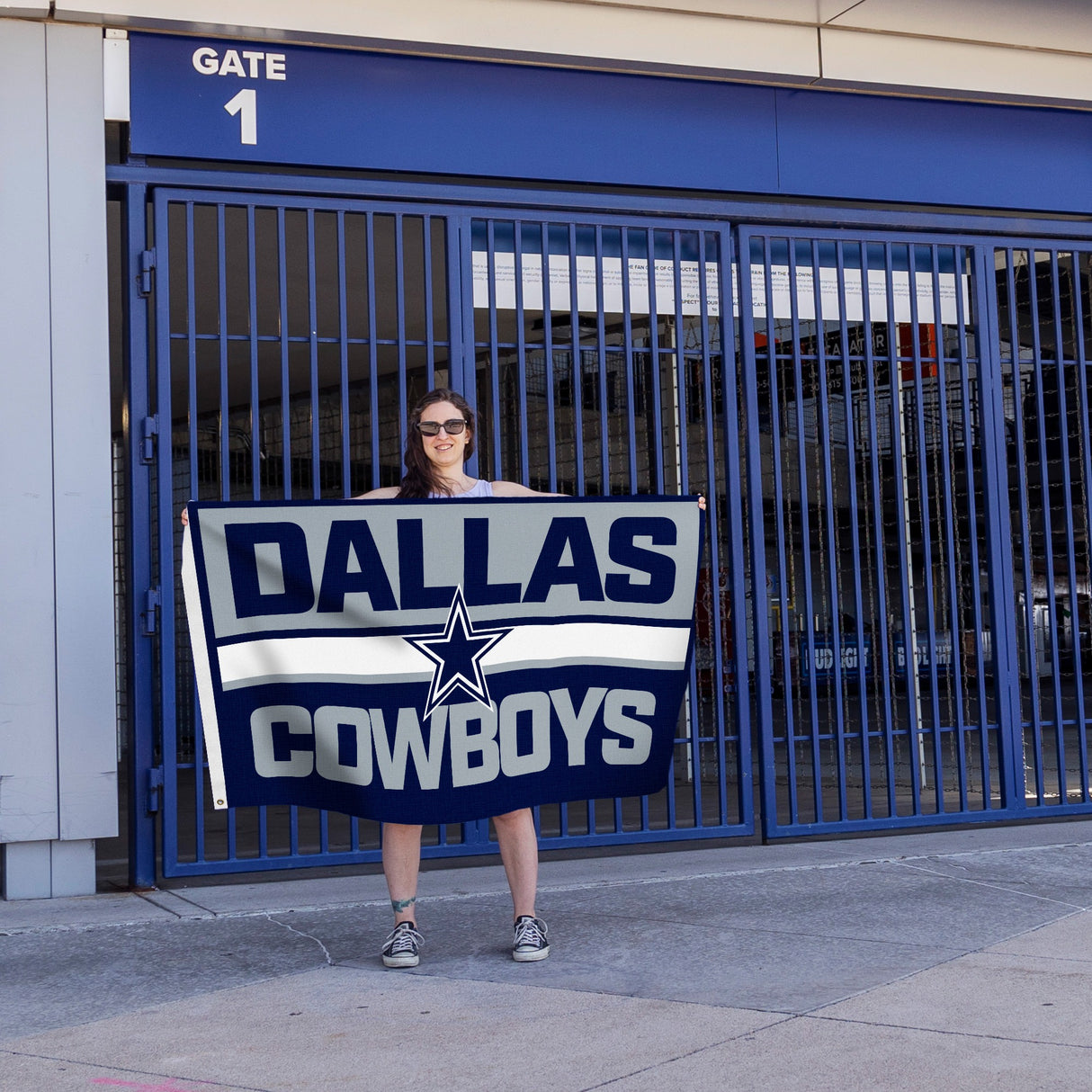 Rico Industries NFL  Dallas Cowboys Bold 3' x 5' Banner Flag-3