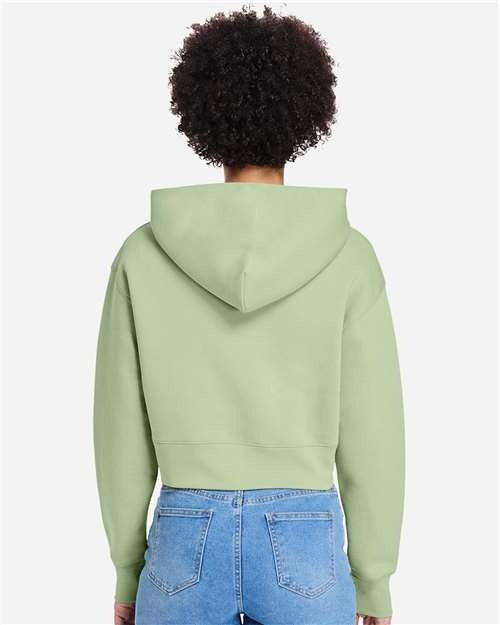 Lane Seven Women's Relaxed Cropped Full-Zip Hoodie Sweatshirt-5
