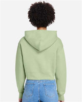 Lane Seven Women's Relaxed Cropped Full-Zip Hoodie Sweatshirt-5