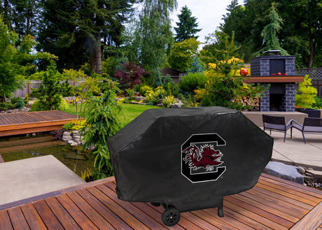 Rico Industries NCAA South Carolina Gamecocks Black Deluxe Grill Cover-1