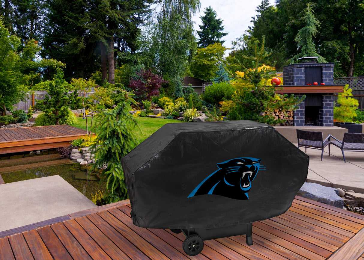 Rico Industries NFL  Carolina Panthers Black Deluxe Grill Cover-1