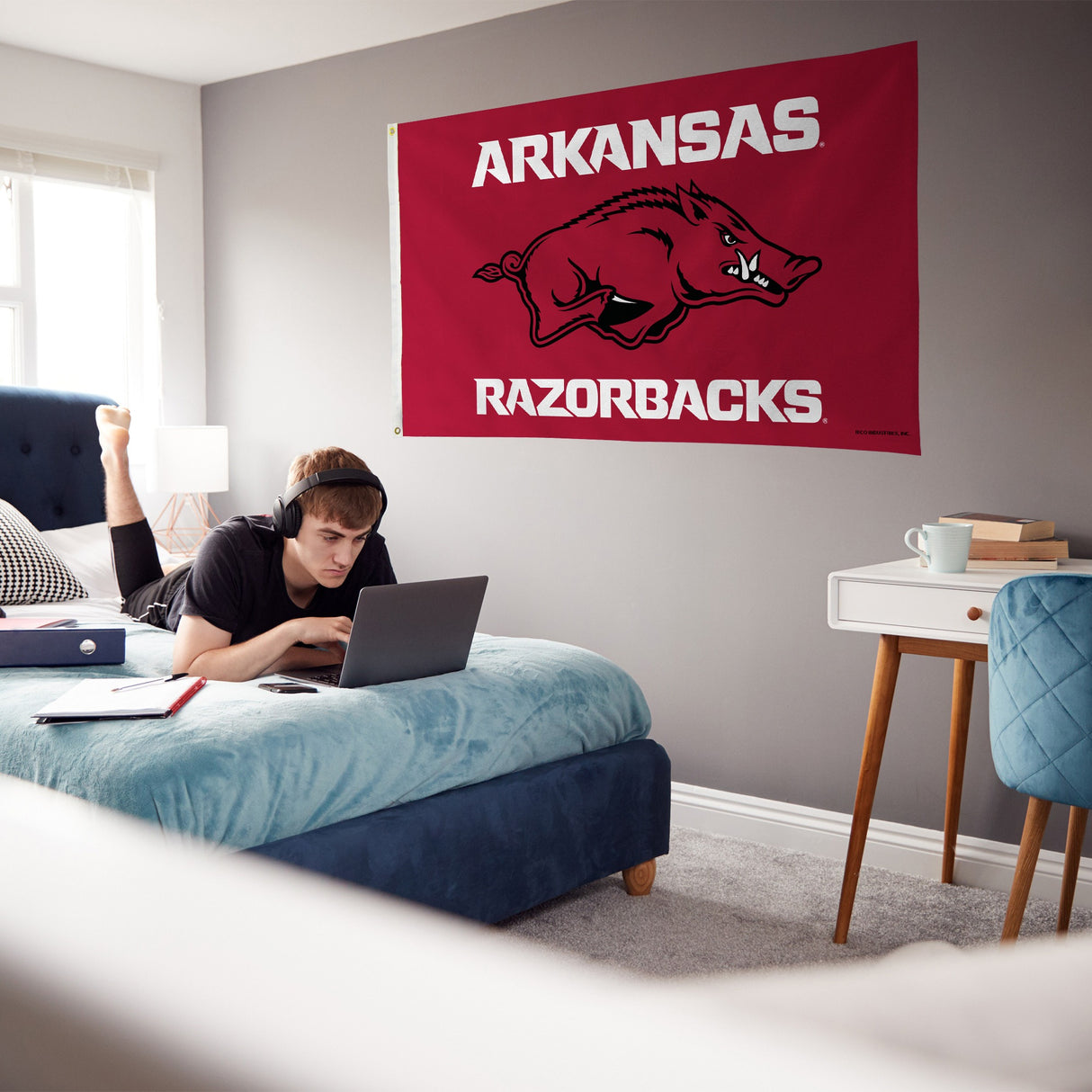 Rico Industries NCAA Arkansas Razorbacks Standard 3' x 5' Banner Flag-3