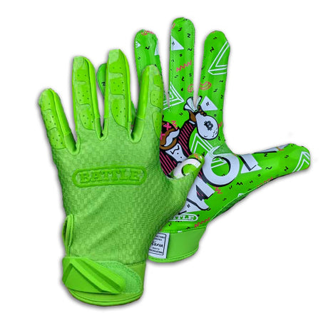 Battle Money Man 2.0 Youth Receiver Football Gloves Battle