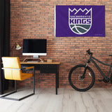 Rico Industries NBA  Sacramento Kings Standard - Purple 3' x 5' Banner Flag-1