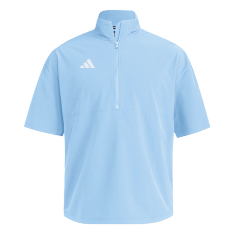 adidas Men's Short Sleeve Quarter Zip Woven Jacket