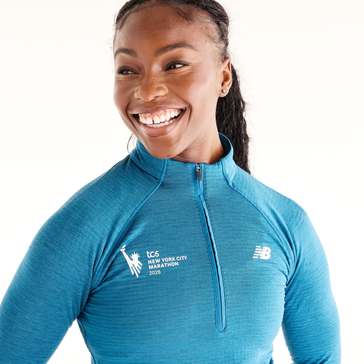 New Balance Women's NYC Marathon Athletics Heat Grid 1/2 Zip-3