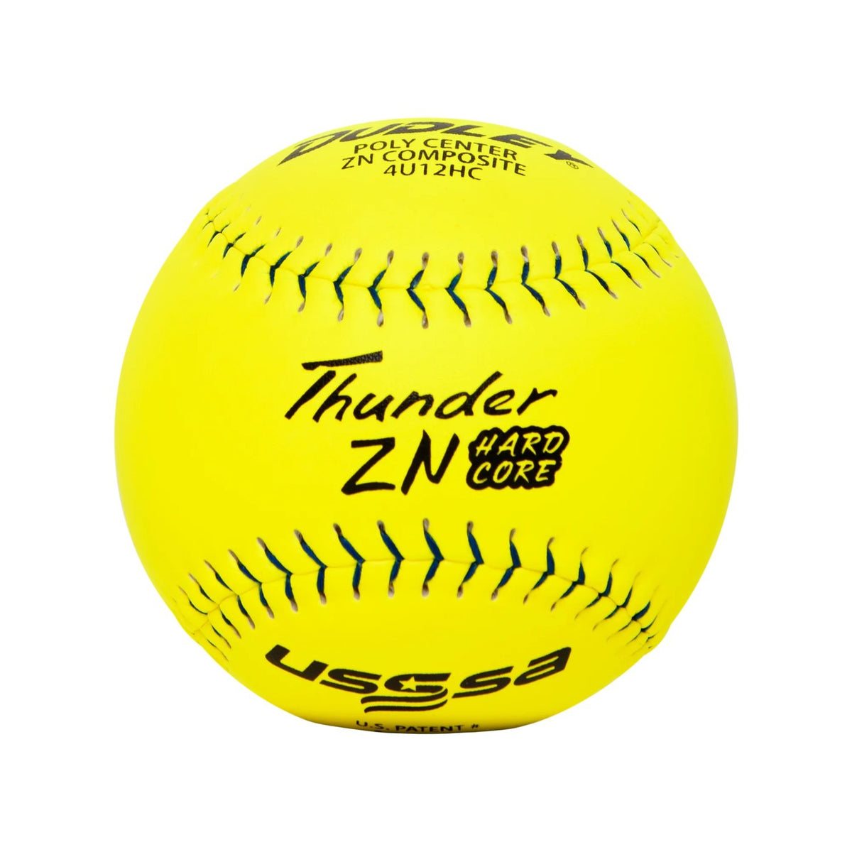 Dudley One Dozen USSSA Thunder ZN Hard Core Leather Slowpitch Softballs-2