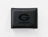 Rico Industries NCAA Georgia Bulldogs  Laser Engraved Faux Leather Trifold Wallet-1