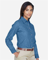 Harriton Women's Denim Shirt-4