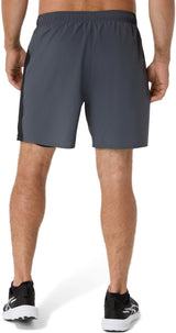 Asics Men's Silver 2-N-1 7-Inch Shorts-2