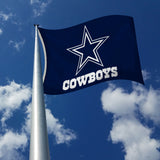 Rico Industries NFL  Dallas Cowboys Navy&Star 3' x 5' Banner Flag-2