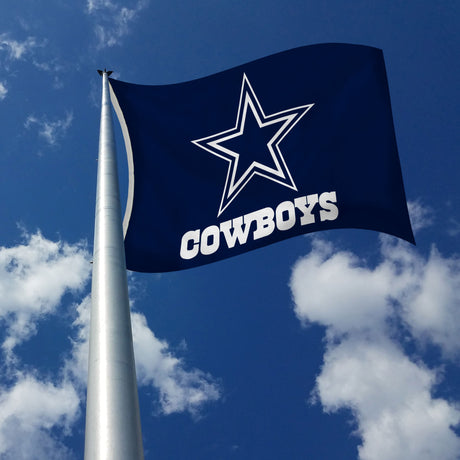 Rico Industries NFL  Dallas Cowboys Navy&Star 3' x 5' Banner Flag-2