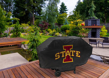 Rico Industries NCAA Iowa State Cyclones Black Deluxe Grill Cover-1