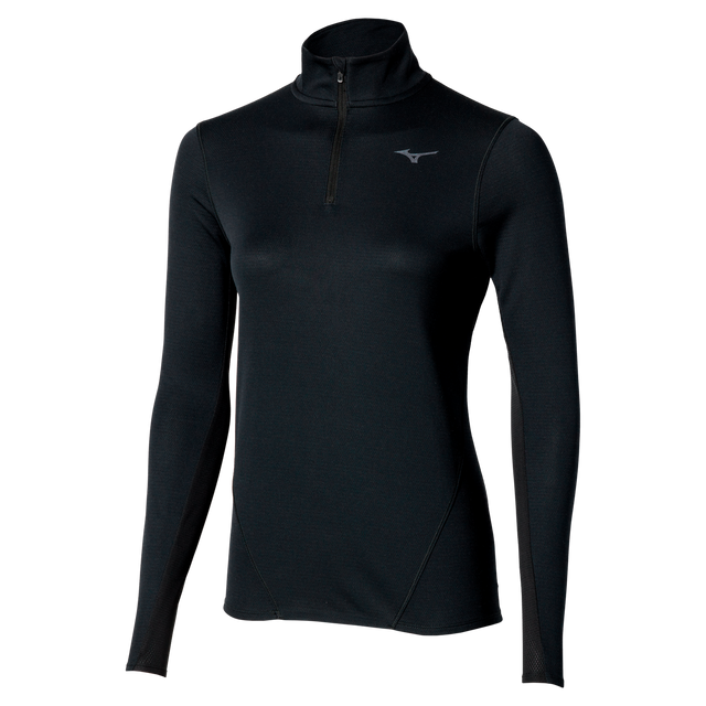 Mizuno Women's Tech Thermal Charge Batting Half Zip Long Sleeve Top-1