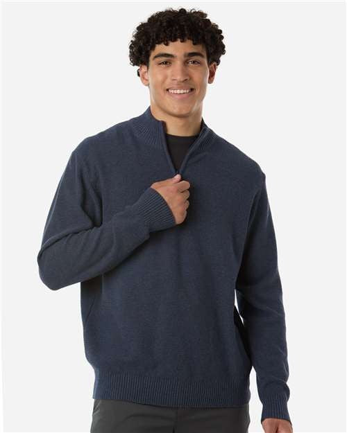 Devon & Jones Men's Hartland Textured Quarter Zip Sweater-3