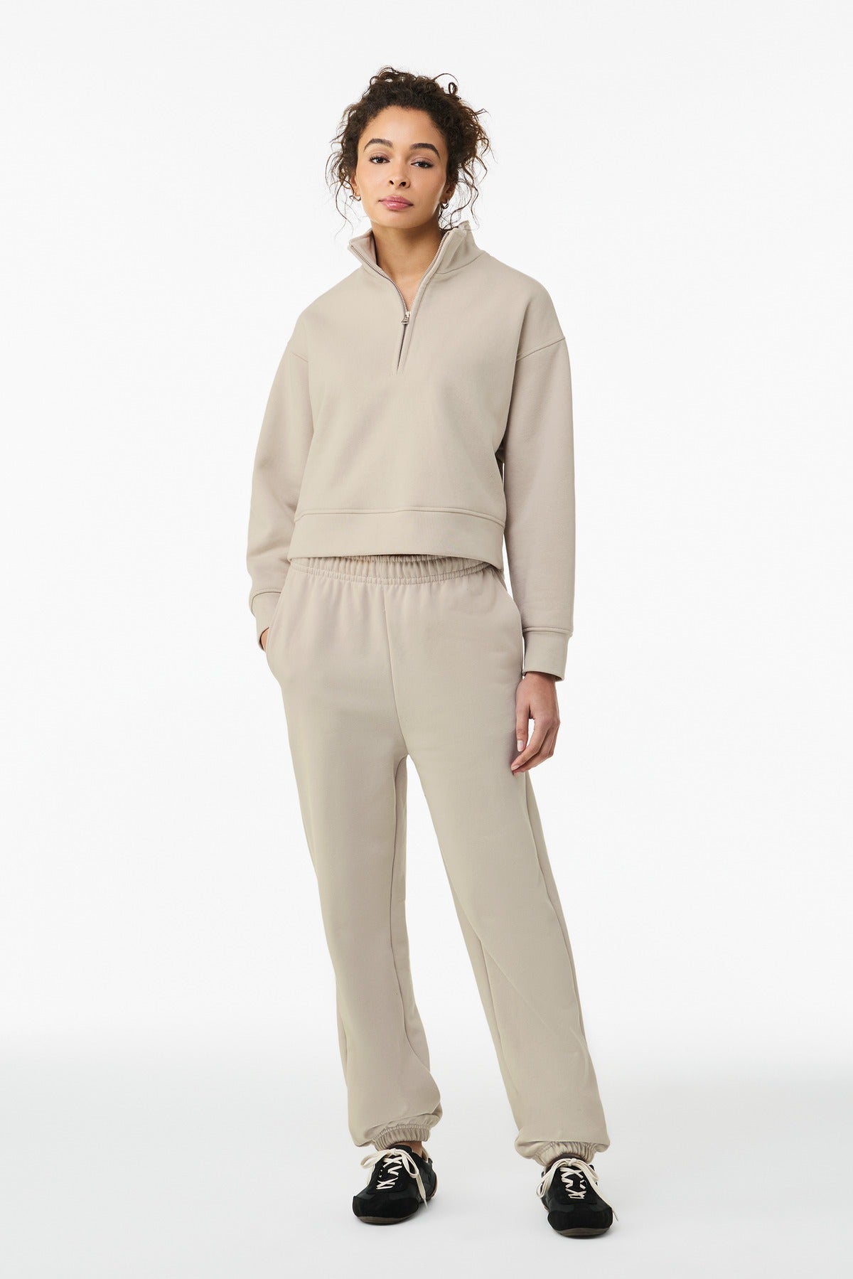 Bella + Canvas Women's   10-Ounce 1/2-Zip Pullover