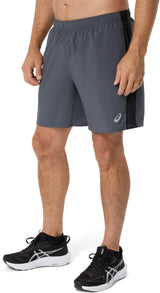 Asics Men's Silver 2-N-1 7-Inch Shorts-3