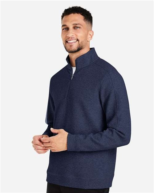 North End Men's Spirit Textured Quarter-Zip Pullover-4
