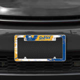 Rico Industries NHL  Buffalo Sabres Tie Dye 12" x 6" Chrome License Plate Frame-1