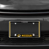 Rico Industries NCAA Missouri Tigers Classic 12" x 6" Chrome License Plate Frame-1
