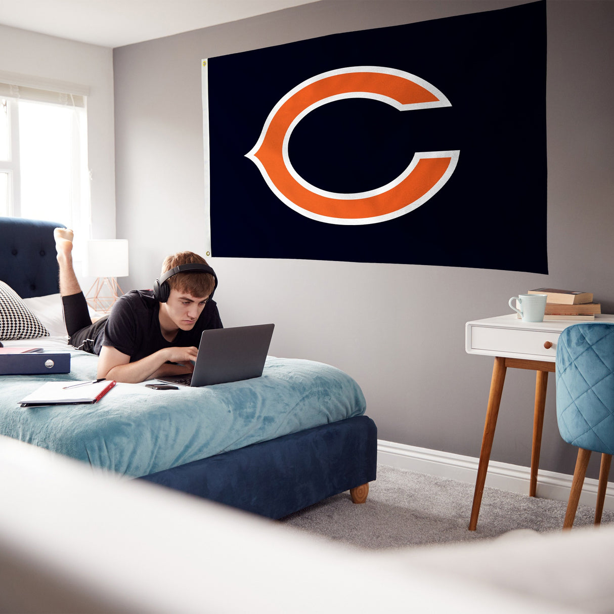 Rico Industries NFL  Chicago Bears Standard 3' x 5' Banner Flag-3