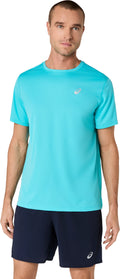 Asics Men's Silver Short Sleeve Top-1