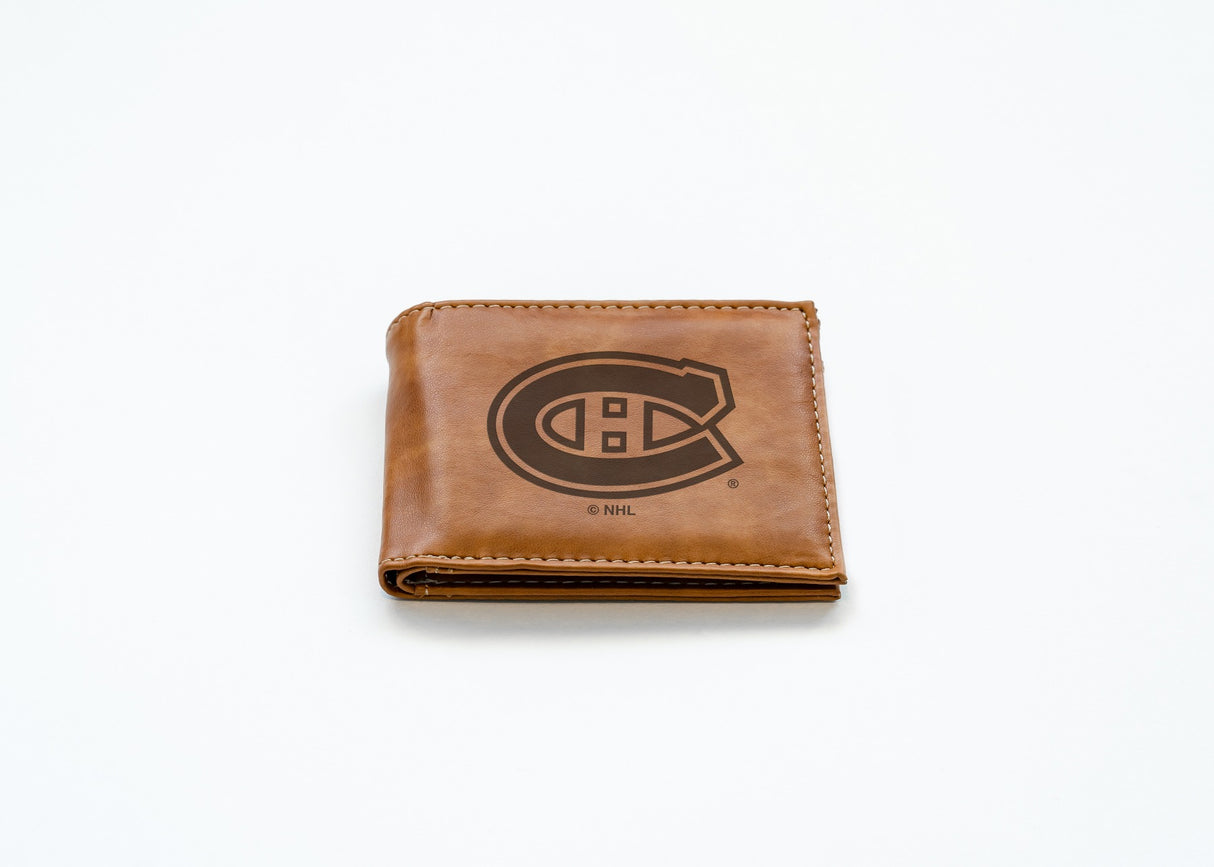 Rico Industries NHL  Montreal Canadiens  Laser Engraved Billfold Wallet-2