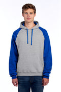 JERZEES Men's Nublend Colorblocked Raglan Hooded Sweatshirt 96C