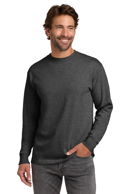 Hanes Men's Beefy-T 100% Cotton Long Sleeve T-Shirt 5186 Mens Apparel Shirts & Tops