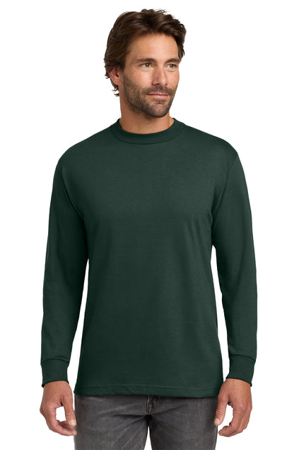 Hanes Men's Beefy-T 100% Cotton Long Sleeve T-Shirt 5186 Mens Apparel Shirts & Tops